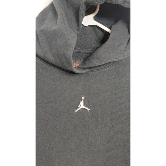 Air Jordan Youth XL Boys 13 To 15 Cropped Hoodie Black Jumpman Logo - Picture 4 of 11